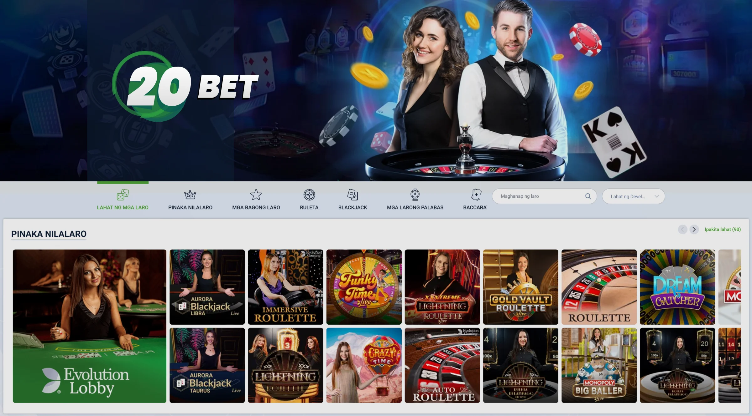 20Bet Online Casino